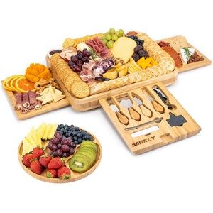 New! never used. SMIRLY Charcuterie Boards: Large Charcuterie Board Set